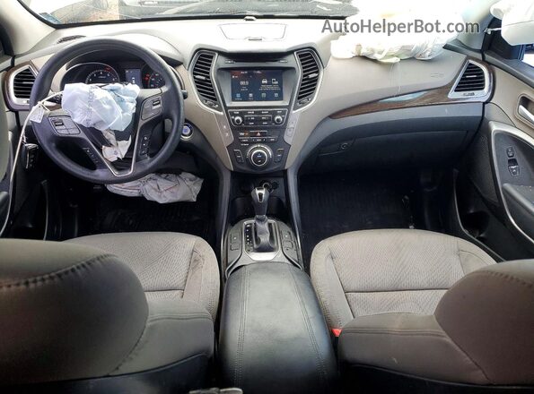 5NMZUDLB9JH063650 2018 HYUNDAI SANTA Gray Vista del salpicadero