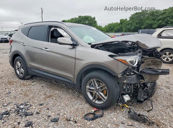 5NMZUDLB9JH063650 2018 HYUNDAI SANTA Gray Delantero derecho