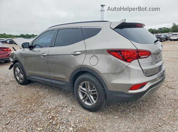 5NMZUDLB9JH063650 2018 HYUNDAI SANTA Gray Trasero izquierdo