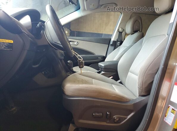 5NMZUDLBXHH002141 2017 HYUNDAI SANTA Gray Widok wnętrza z przodu