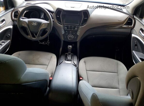 5NMZUDLBXHH002141 2017 HYUNDAI SANTA Gray Widok deski rozdzielczej