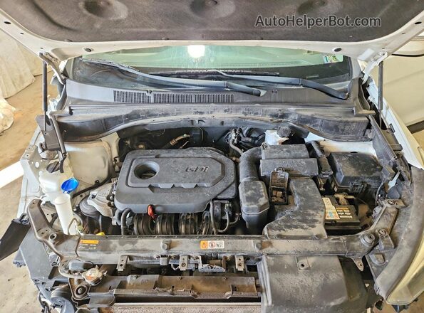 5NMZUDLBXHH013950 2017 HYUNDAI SANTA White Вид підкапотного простору