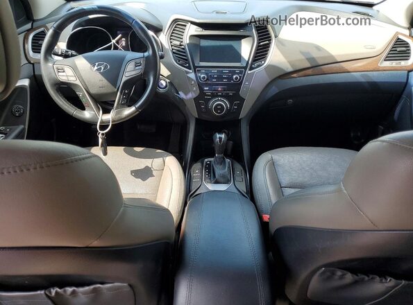 5NMZUDLBXHH024575 2017 HYUNDAI SANTA Gray წინა პანელის ხედი