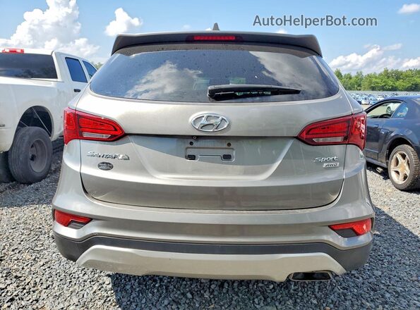 5NMZUDLBXHH024575 2017 HYUNDAI SANTA Gray უკანა ხედი