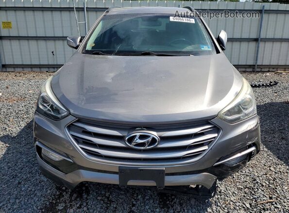 5NMZUDLBXHH024575 2017 HYUNDAI SANTA Gray წინა ხედი