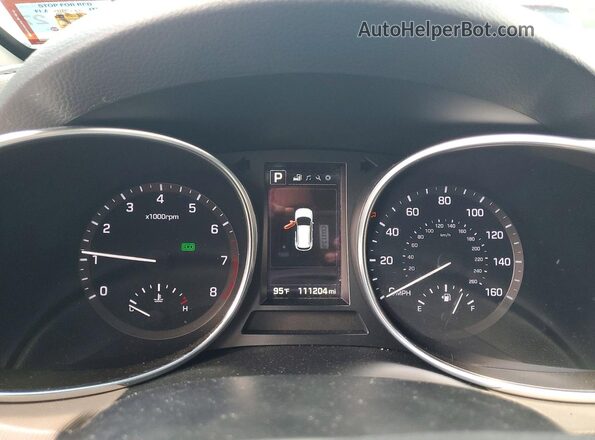 5NMZUDLBXHH024575 2017 HYUNDAI SANTA Gray ხელსაწყოთა პანელის ხედი