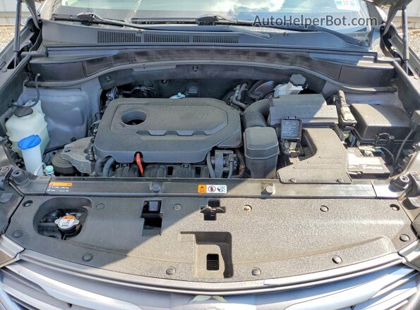 5NMZUDLBXHH024575 2017 HYUNDAI SANTA Gray ძრავის განყოფილების ხედი