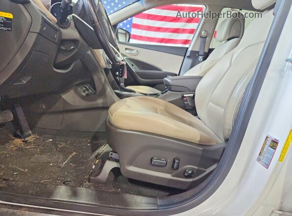 5NMZUDLBXHH049878 2017 HYUNDAI SANTA White Սալոնի դիմացի տեսք