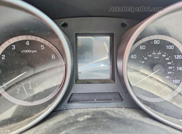 5NMZUDLBXJH074382 2018 HYUNDAI SANTA Gray Instrument cluster view