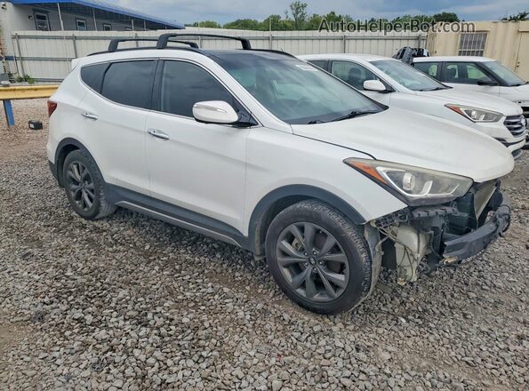 5NMZW4LA3JH055934 2018 HYUNDAI SANTA Белый Передняя правая четверть