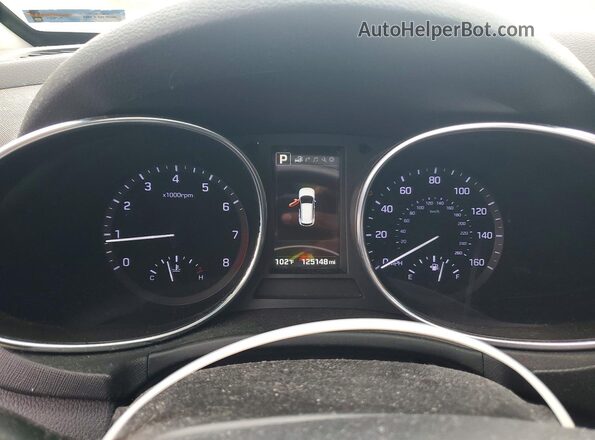 5NMZW4LA3JH055934 2018 HYUNDAI SANTA Белый Вид щитка приборов