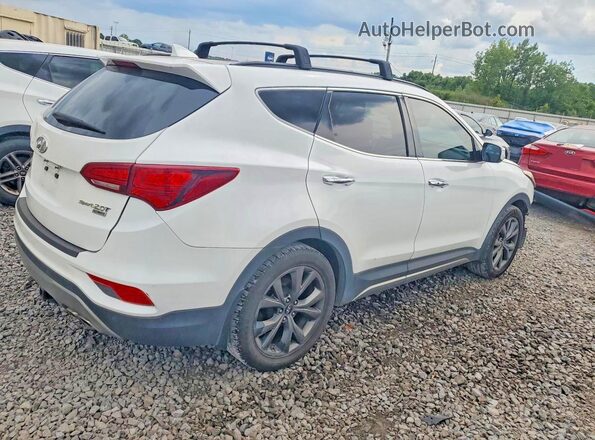 5NMZW4LA3JH055934 2018 HYUNDAI SANTA Белый Задняя правая четверть