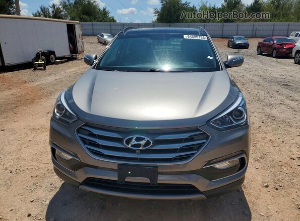 5NMZW4LAXHH044827 2017 HYUNDAI SANTA Silver Widok z przodu