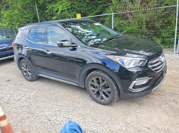 5NMZWDLA7HH044915 2017 HYUNDAI SANTA Black Delantero derecho