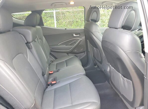 5NMZWDLA7HH044915 2017 HYUNDAI SANTA Black Vista interior trasera