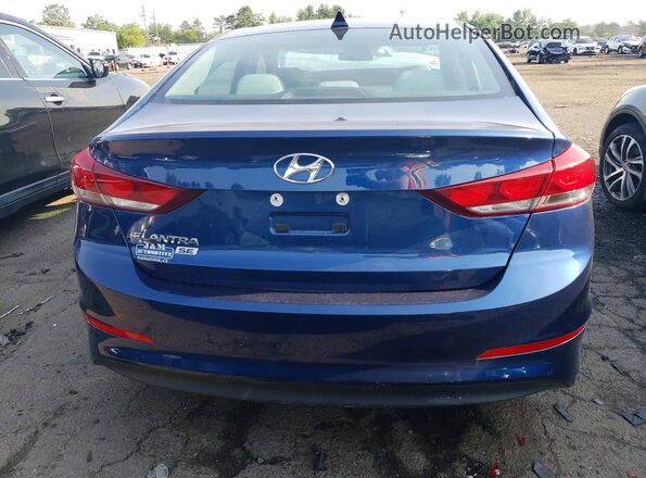 5NPD74LF0HH069502 2017 HYUNDAI ELANTRA Blue Vista trasera