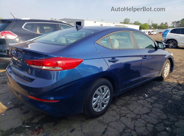 5NPD74LF0HH069502 2017 HYUNDAI ELANTRA Blue Trasero derecho
