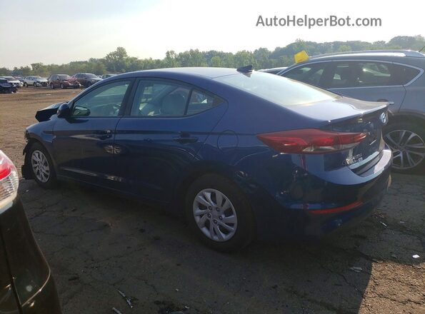 5NPD74LF0HH069502 2017 HYUNDAI ELANTRA Blue Trasero izquierdo