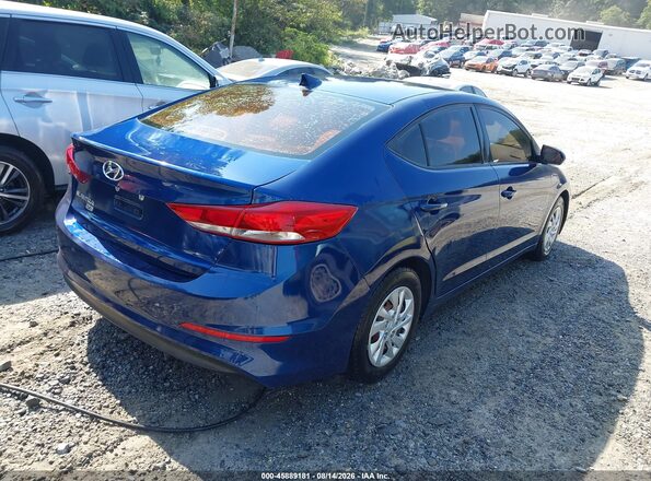 5NPD74LF0HH163427 2017 HYUNDAI ELANTRA Синий Задняя правая четверть