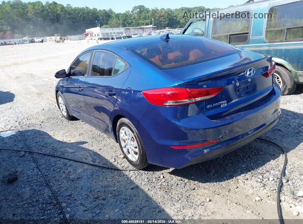 5NPD74LF0HH163427 2017 HYUNDAI ELANTRA Синий Задняя левая четверть