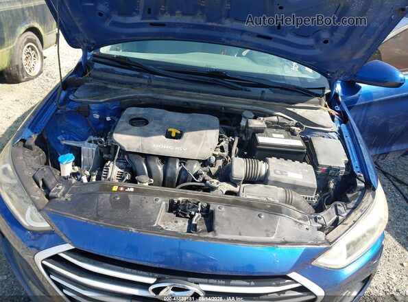 5NPD74LF0HH163427 2017 HYUNDAI ELANTRA Синий Вид сзади