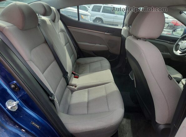 5NPD74LF0HH182902 2017 HYUNDAI ELANTRA Blue Vista de los asientos traseros