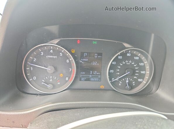 5NPD74LF0HH182902 2017 HYUNDAI ELANTRA Blue Vista del cuadro de instrumentos