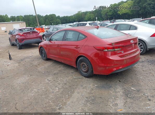 5NPD74LF0HH183144 2017 HYUNDAI ELANTRA Red Rear left