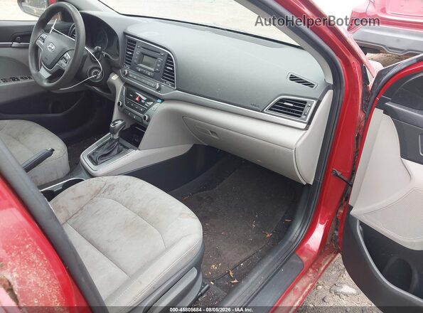 5NPD74LF0HH183144 2017 HYUNDAI ELANTRA Red Front interior view