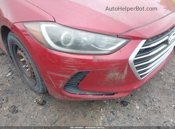 5NPD74LF0HH183144 2017 HYUNDAI ELANTRA Red Front view