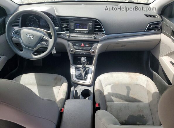 5NPD74LF0HH205224 2017 HYUNDAI ELANTRA White Вид панелі приладів