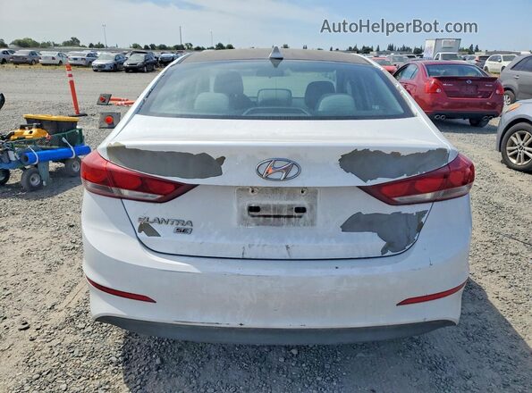 5NPD74LF0HH205224 2017 HYUNDAI ELANTRA White Вид ззаду