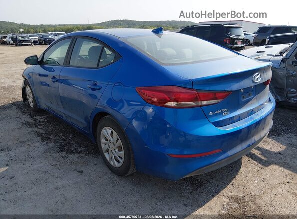 5NPD74LF0HH208754 2017 HYUNDAI ELANTRA Blue Հետևի ձախ