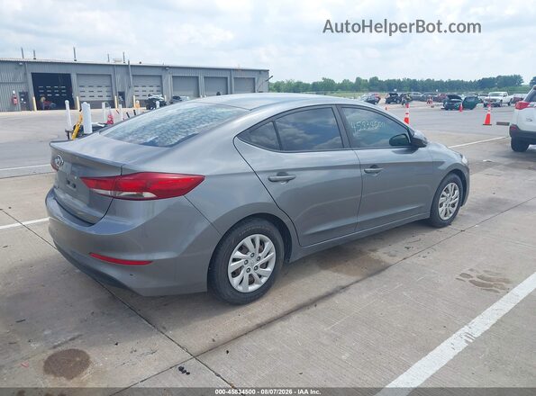 5NPD74LF0JH255420 2018 HYUNDAI ELANTRA Gray Задня права чверть