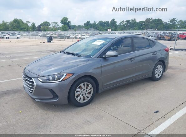 5NPD74LF0JH255420 2018 HYUNDAI ELANTRA Gray Передня ліва чверть