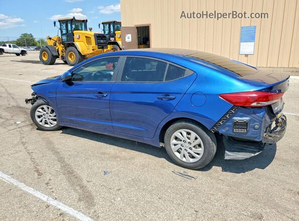 5NPD74LF0JH307046 2018 HYUNDAI ELANTRA Blue Tył lewy