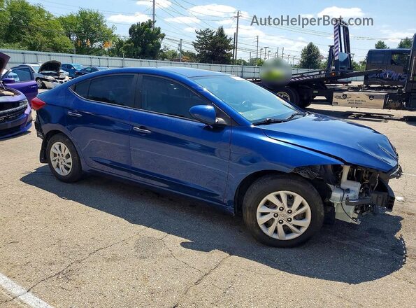 5NPD74LF0JH307046 2018 HYUNDAI ELANTRA Blue Przód prawy