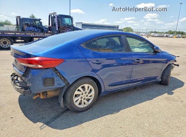 5NPD74LF0JH307046 2018 HYUNDAI ELANTRA Blue Tył prawy