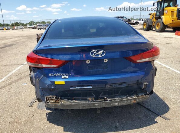 5NPD74LF0JH307046 2018 HYUNDAI ELANTRA Blue Widok z tyłu