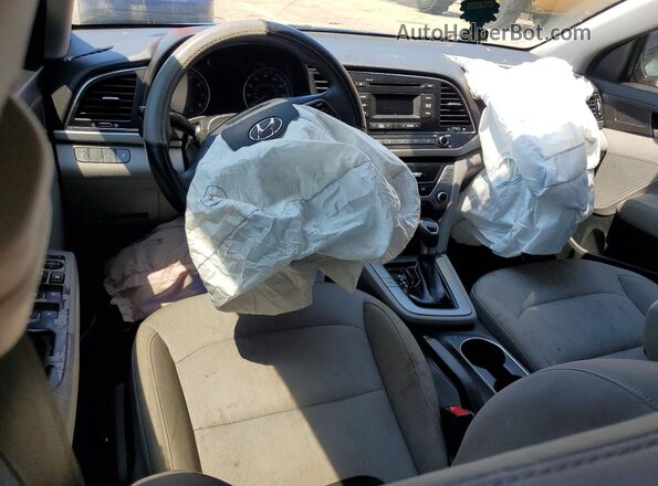 5NPD74LF0JH307046 2018 HYUNDAI ELANTRA Blue Widok deski rozdzielczej