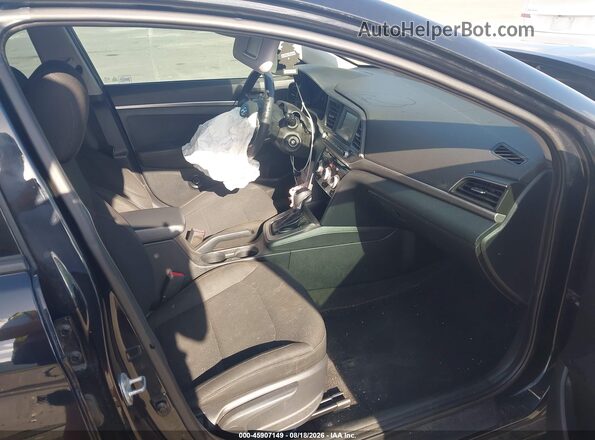 5NPD74LF0KH412235 2019 HYUNDAI ELANTRA Black Widok wnętrza z przodu