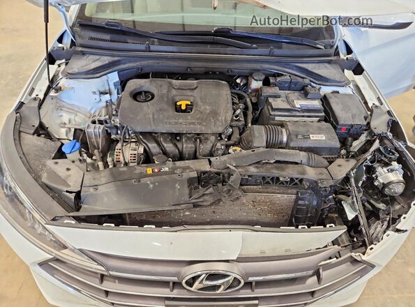 5NPD74LF0KH425812 2019 HYUNDAI ELANTRA Белый Вид задней части салона