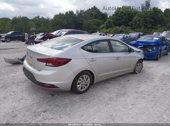 5NPD74LF0KH439841 2019 HYUNDAI ELANTRA Silver უკანა მარჯვენა