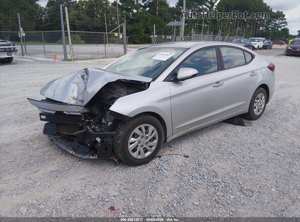 5NPD74LF0KH439841 2019 HYUNDAI ELANTRA Silver წინა მარცხენა ხედი სამი მეოთხედიდან