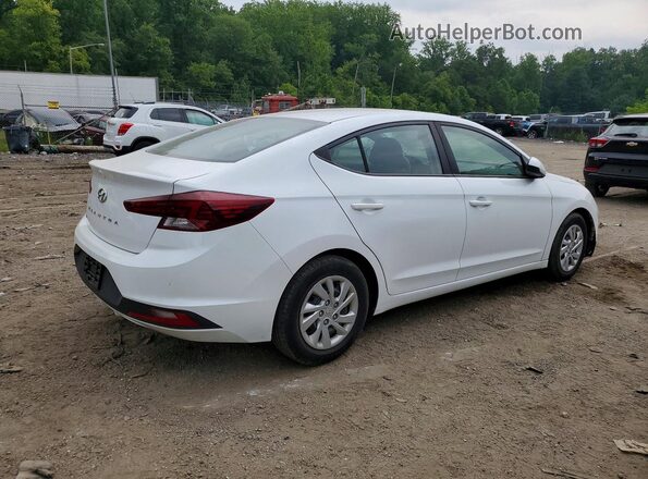 5NPD74LF0KH442402 2019 HYUNDAI ELANTRA White Հետևի աջ