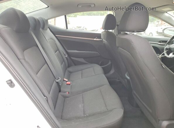 5NPD74LF0KH442402 2019 HYUNDAI ELANTRA White Հետևի նստատեղերի տեսք