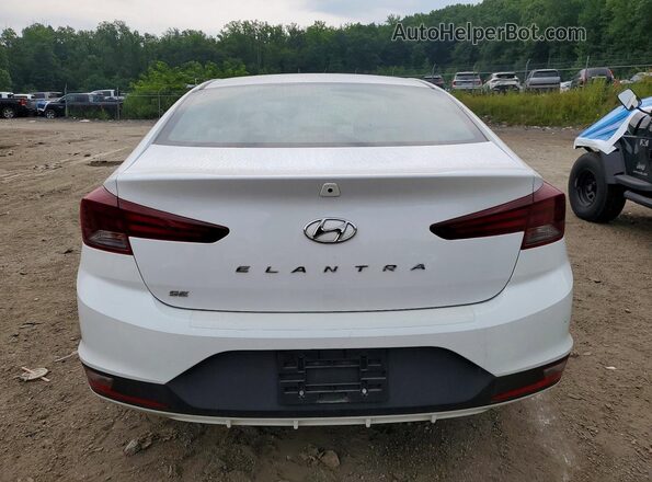 5NPD74LF0KH442402 2019 HYUNDAI ELANTRA White Հետևի տեսք