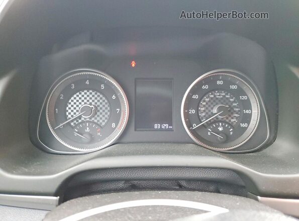 5NPD74LF0KH442402 2019 HYUNDAI ELANTRA White Սարքավորումների վահանակի տեսք