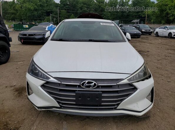 5NPD74LF0KH442402 2019 HYUNDAI ELANTRA White Դիմացի տեսք