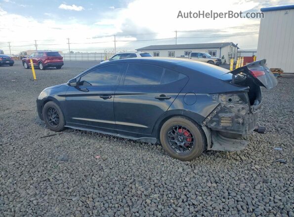5NPD74LF0KH456509 2019 HYUNDAI ELANTRA Черный Задняя левая четверть